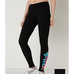 💖 Victoria’s Secret PINK ACTIVE COTTON MID Rise Foldover Leggings